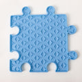 Blue puzzle square lick mat